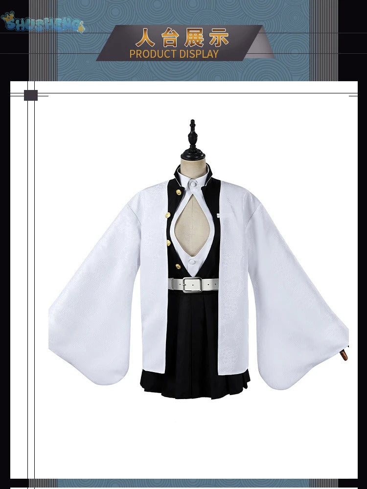 Anime Demon Slayer Kochou Kanae Tokitou Muichirou Kanroji Mitsuri Cosplay Costume Halloween Carnival man Woman Full Set uniform