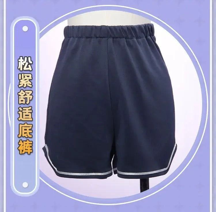 Shusheng-N Game Blue Archive Ōno Tsukuyo Cosplay Costume Top coat shorts shoe skirt Halloween sweet JK uniform Ōno Tsukuyo woman man set