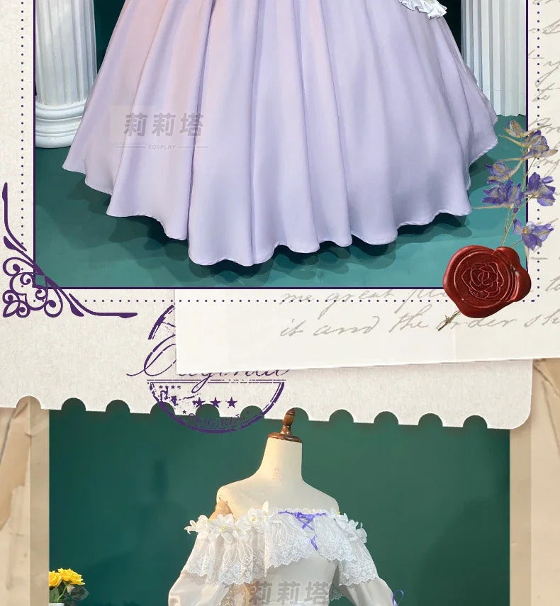In stock Game Identity Ⅴ Vera Nair cospaly Perfumer Costume Sweet Lolita Princess Dress Hat Set Party Christmas Girl Uniform