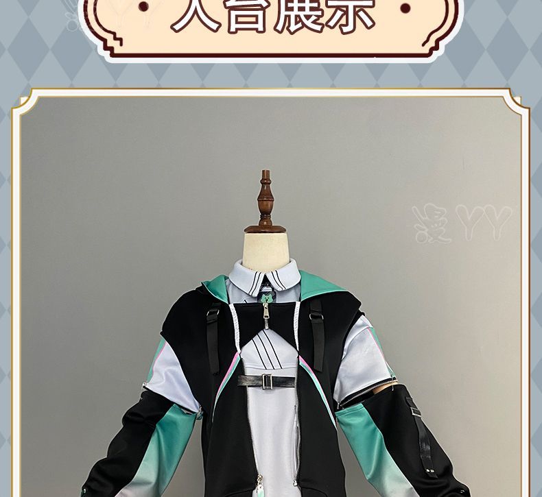 Vtuber VirtuaReal Aza Game Suit Youthful Handsome Fashion Leisure Uniform Cosplay Costume Halloween Party Outfit