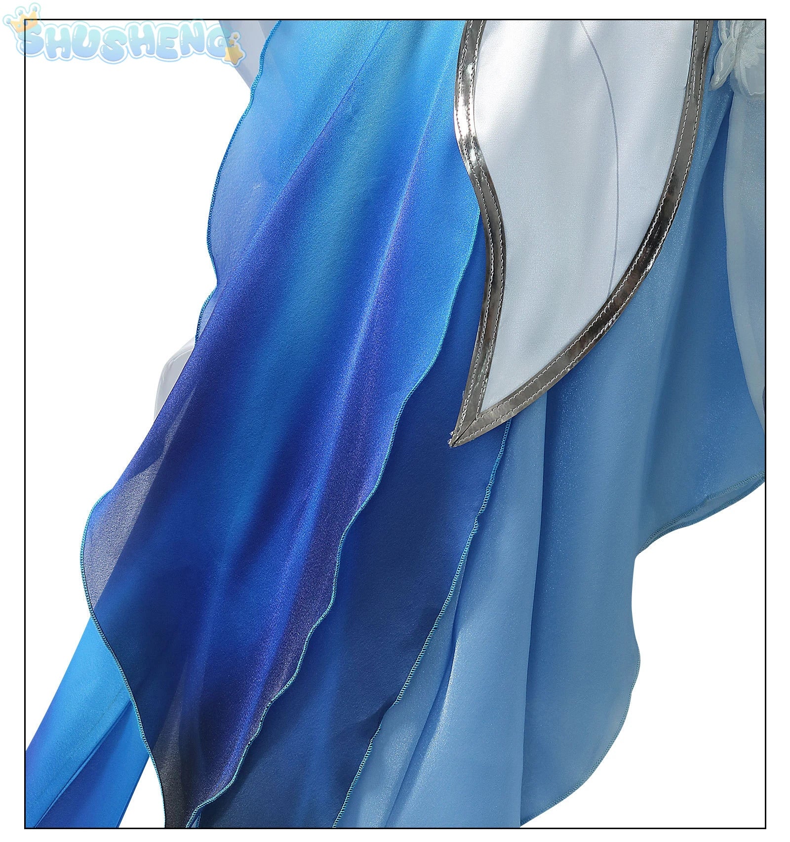 Shusheng Wuthering Waves The Shorekeeper Cosplay Costume Dress Uniform Veil Black Shores Halloween Party for Women Girls Props