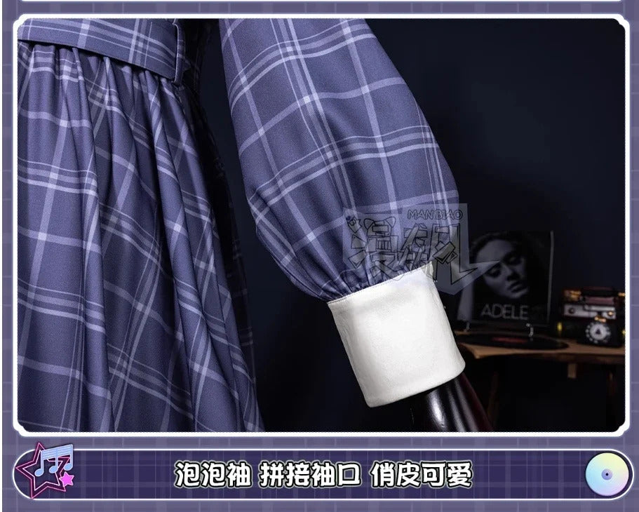 Shusheng-R Wakaba Mutsumi Mortis Cosplay Anime BanG Dream!Costume Sweet Campus JK Uniform Dress Belt Tie Socks Halloween Party Set