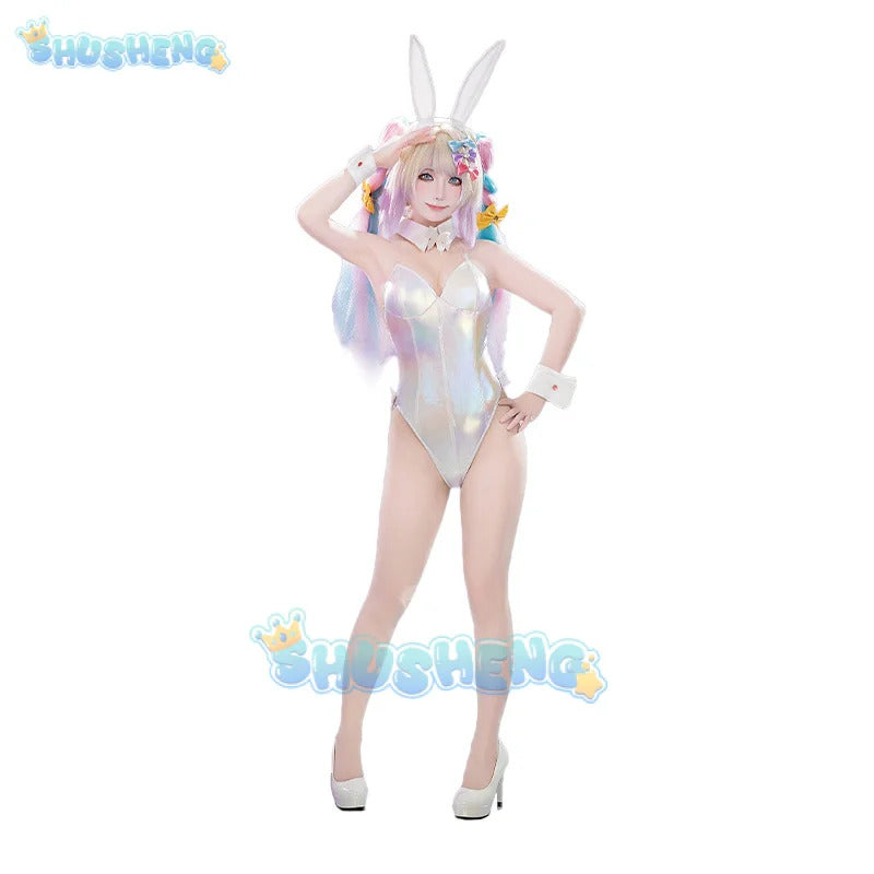 Game NEEDY GIRL STREAMER OVERDOSE KAngel/Ame-Chan Cosplay Costume Rabbit Girl Outfit Halloween Carnival Party Clothing