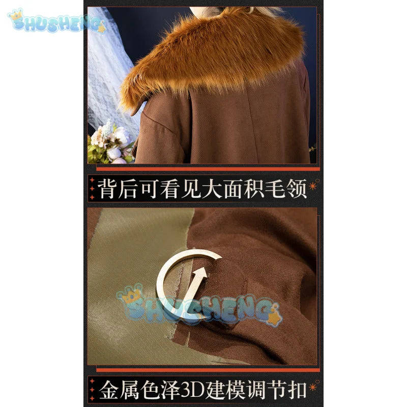 Reverse:1999 Windsong Cosplay Costume Coat shirt tie belt gloves necklace Halloween party Handsome man Woman uniform Full Set