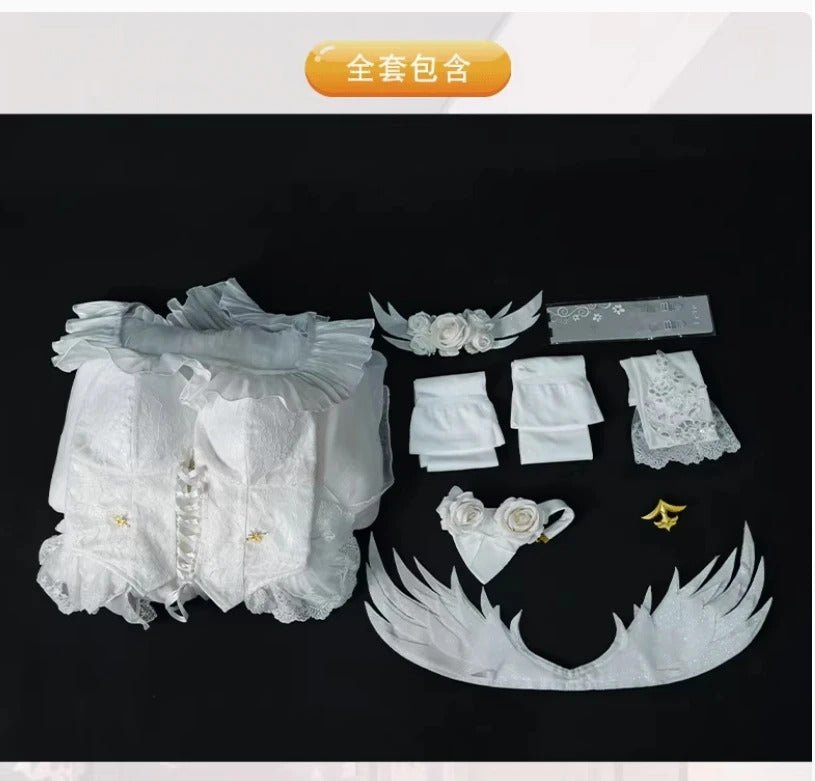Anime HMS Janus Azur Lane cosplay costume Dress Socks Headwear Necklace Set Halloween Party Gorgeous Wedding Dress New Uniform