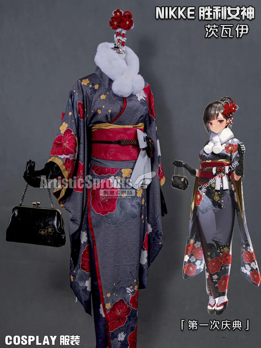 NIKKE:The Goddess of Victory Zwei Cosplay Costume Halloween party new kimono dress accessories props wig woman uniform set