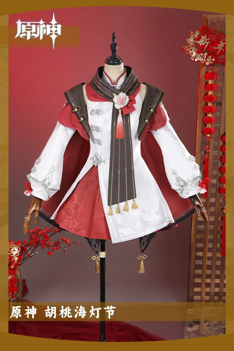 Genshin Impact Hu Tao Cosplay Costume Sea Lantern Festival Uniform Halloween Carnival Party Christmas Play Role Clothes Clothing