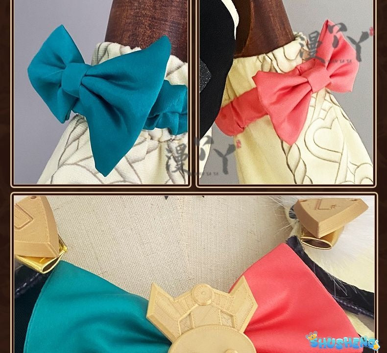 Genshin Impact Vareesa Cosplay Costume - Full Set Anime Game Roleplay Outfit with Accessories
