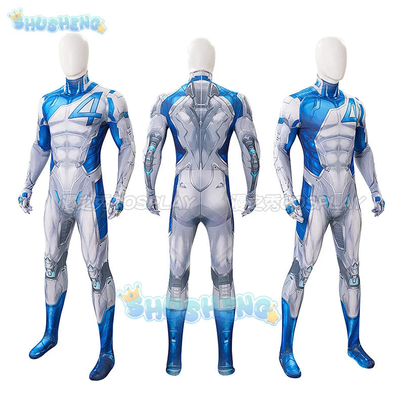 Mister Fantastic Cosplay Costume Reed Richards Uniform Halloween Carnival Party Christmas Play Role Clothes Clothing for Men