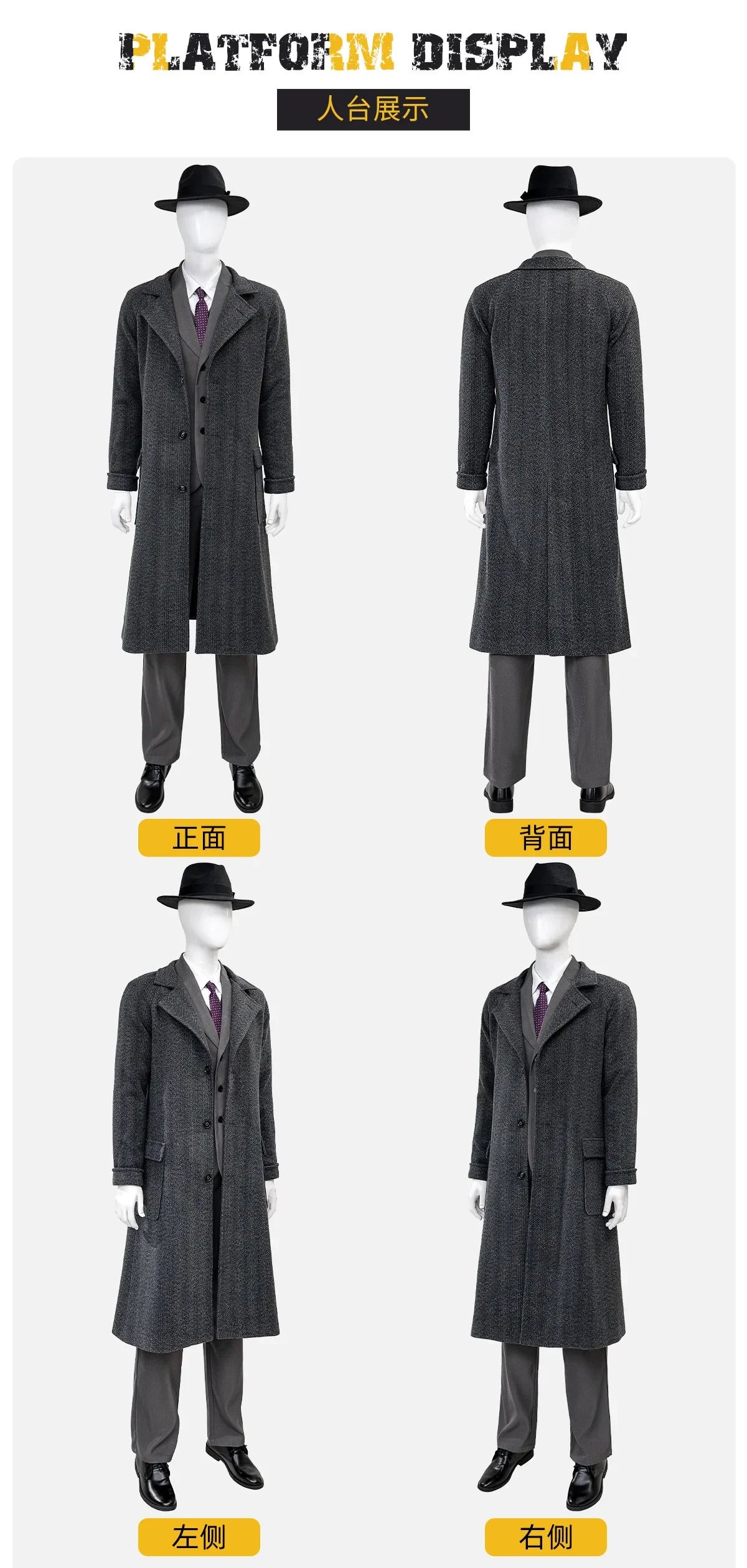 Shusheng-R Movie Noir Man Spider Cosplay Peter Parker Costume Man Fantasia suit coat vest for sale tie hat shoe set Halloween uniform