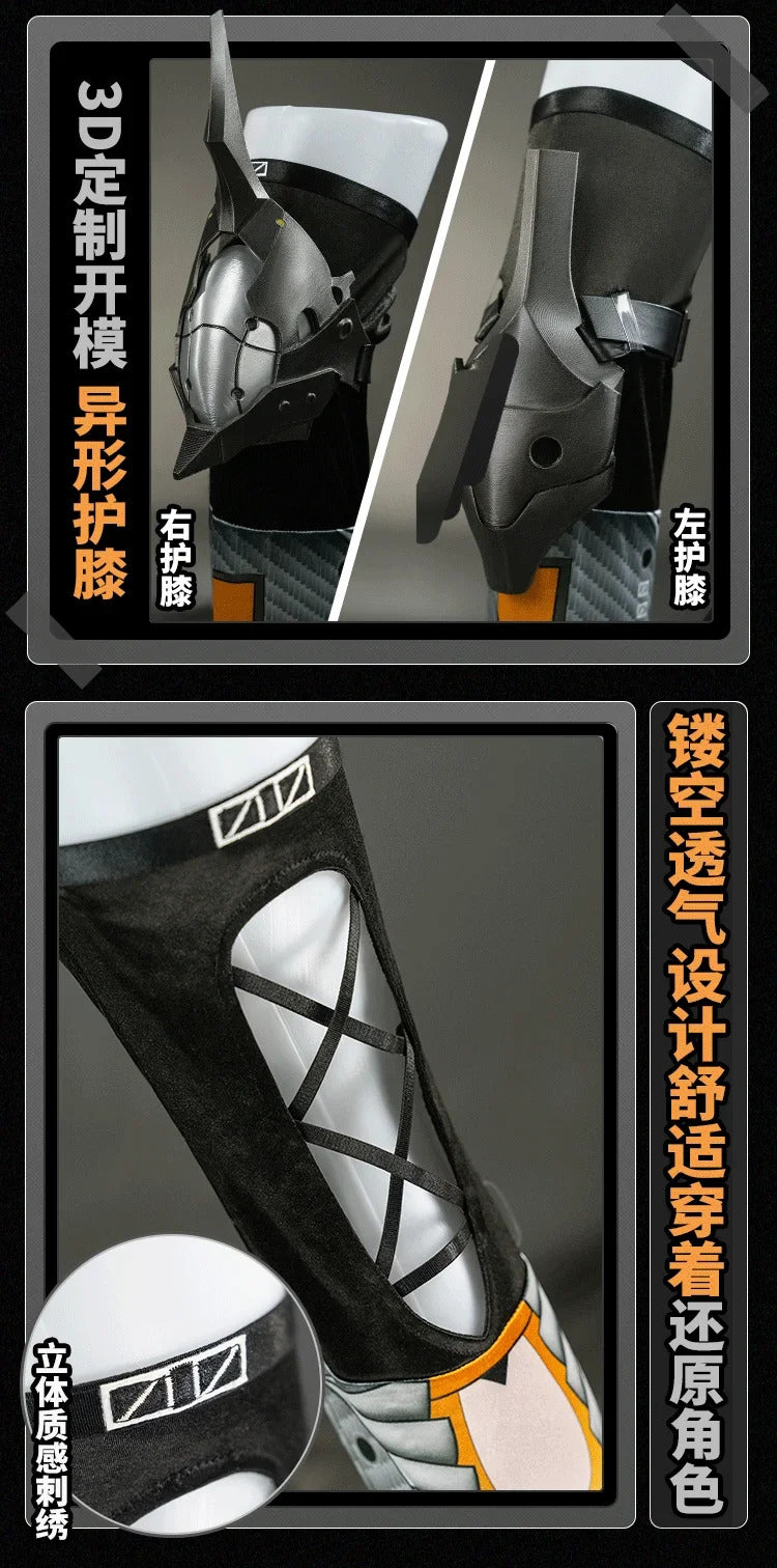 Zenless Zone Zero Soldier 0 - Anby Cosplay Silver Soldier - Anby Costume Halloween Party New Fashionable Women Uniform Full Set