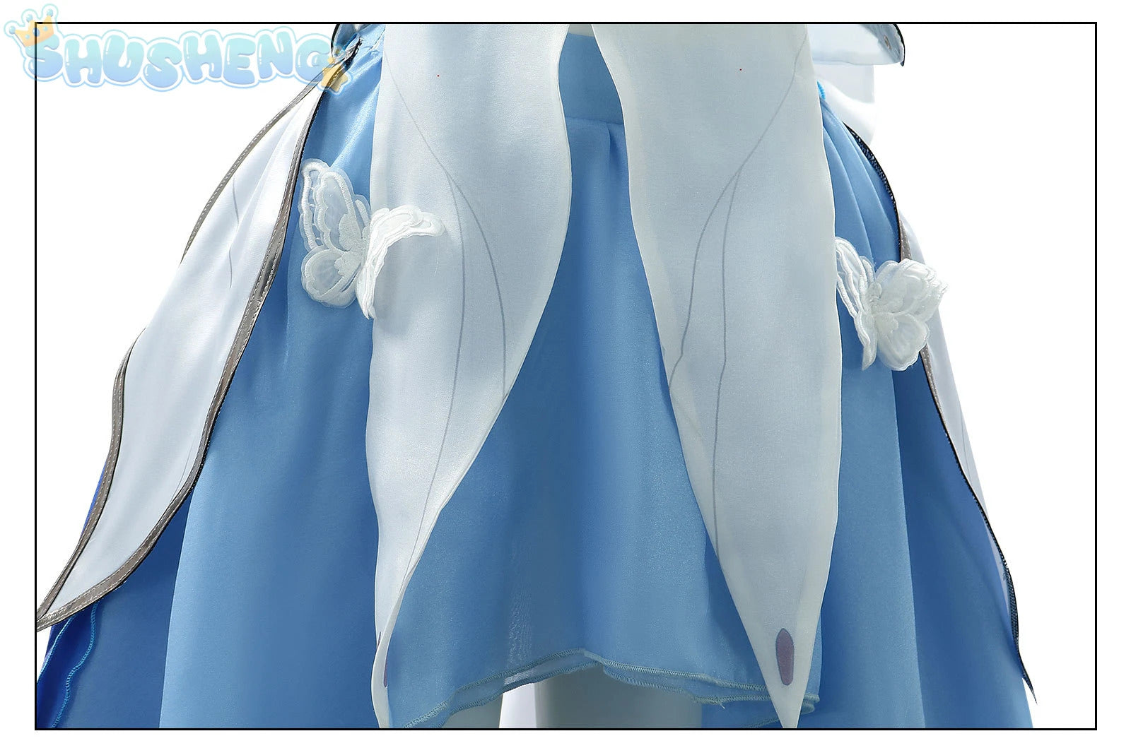 Shusheng Wuthering Waves The Shorekeeper Cosplay Costume Dress Uniform Veil Black Shores Halloween Party for Women Girls Props