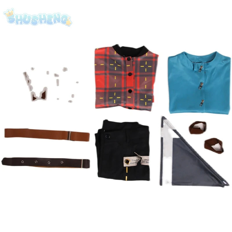 Game Guilty Gear cosplay Axl Low costumes coat, shirt, belt, pants Halloween party fashion uniform woman man Axl Low set XS-XXL