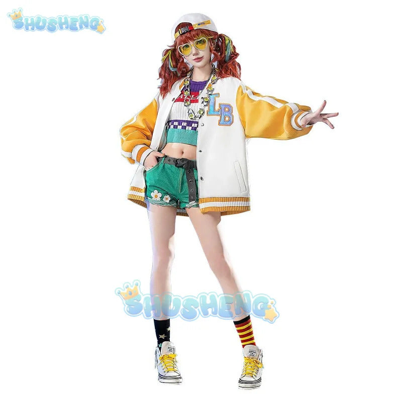 Identity Ⅴ Cheerleader Cosplay Costume Lily Ballier OPH.LILY Uniform Halloween Carnival Party Christmas Play Role Clothing