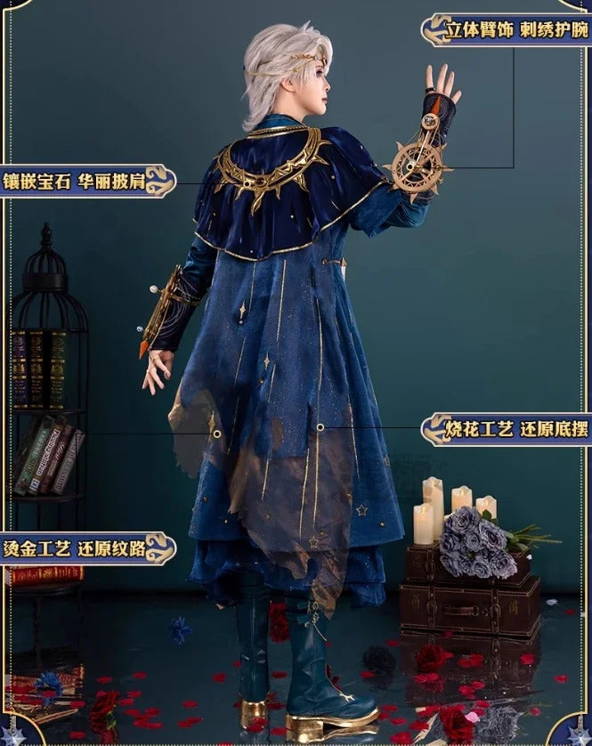 Identity Ⅴ Ada Mesmer Psychologist Emil Patient Cosplay Hengmeng Costume Halloween New Men Women Fashion Prop wig Dress Uniform