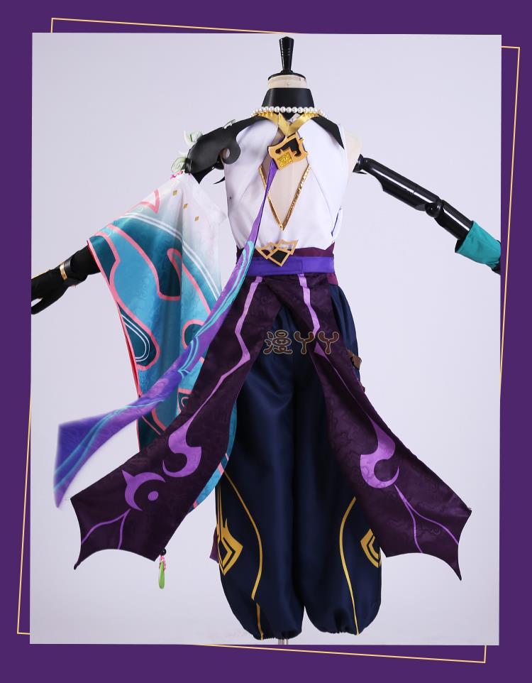 Genshin Impact Xiao Cosplay Costume Kimono Uniform Shoes Wig Mask Cosplay Anime Game Halloween Costumes for Men Women
