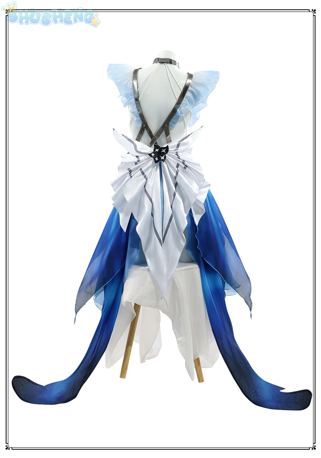 Shusheng Wuthering Waves The Shorekeeper Cosplay Costume Dress Uniform Veil Black Shores Halloween Party for Women Girls Props
