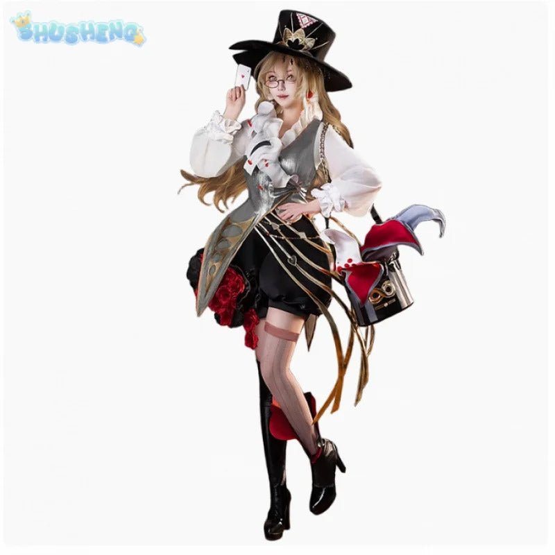 Reverse:1999 Melania Melania Ramirez Cosplay Costume Coat shirt hat socks glasses prop set Halloween sweet Woman New uniform
