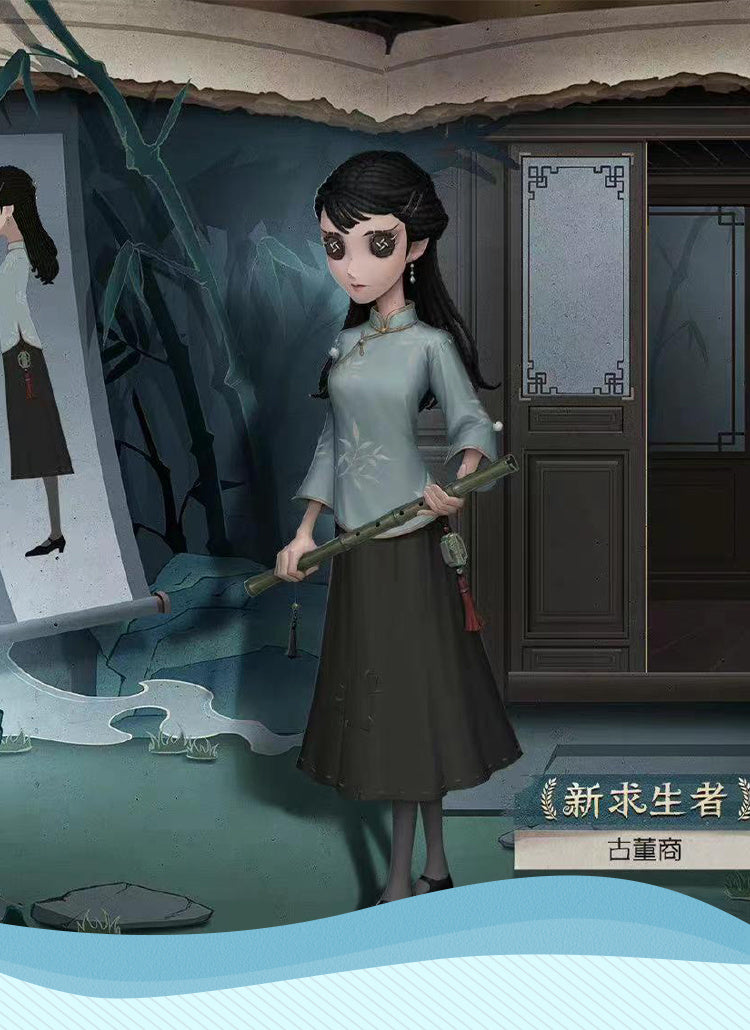 Identity V Qi Shiyi Antiquarian Game Suit Cheongsam Uniform Cosplay Costume Halloween Party Outfit Women