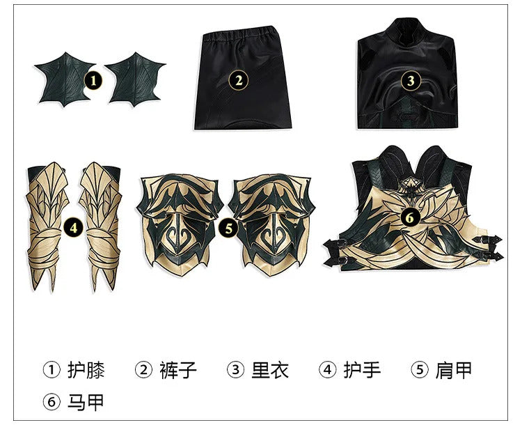 Game Baldur's Gate 3 Minthara Cosplay Costume Women Leathe Battle Suit with Accessories Halloween Carnival Party Outfits