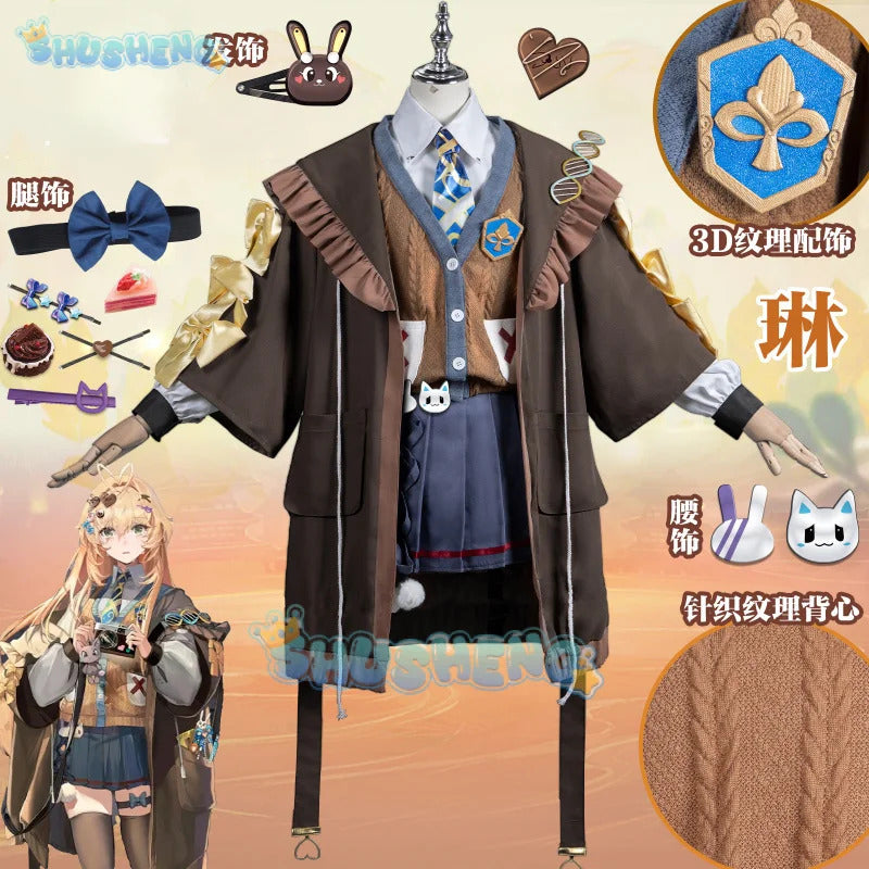 Shusheng-R Path to Nowhere Lynn Cosplay Costume Uniform Halloween Carnival Party Christmas Play Role Clothes Clothing for Women Men
