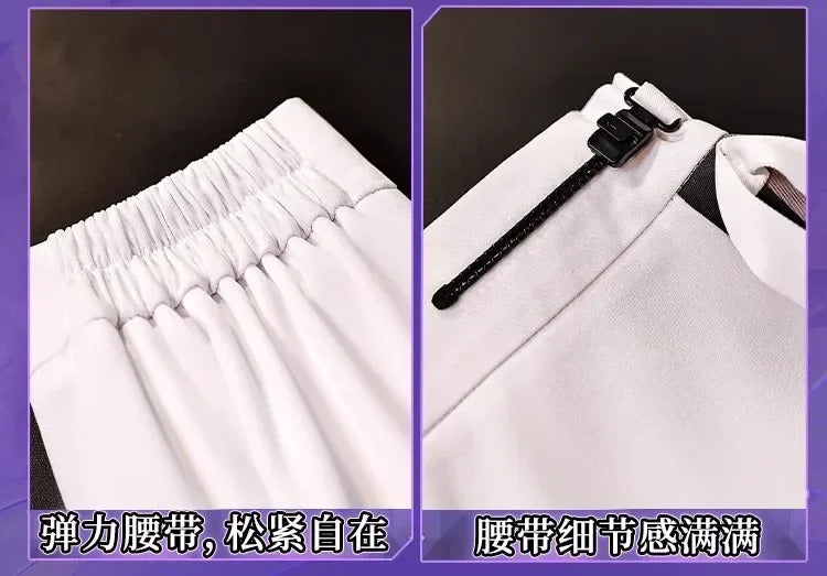 Summer Pockets Naruse Shiroha Sorakado Ao Cosplay Costume Halloween Sweet JK Dress Hair Accessories Socks Top Uniform Woman Set
