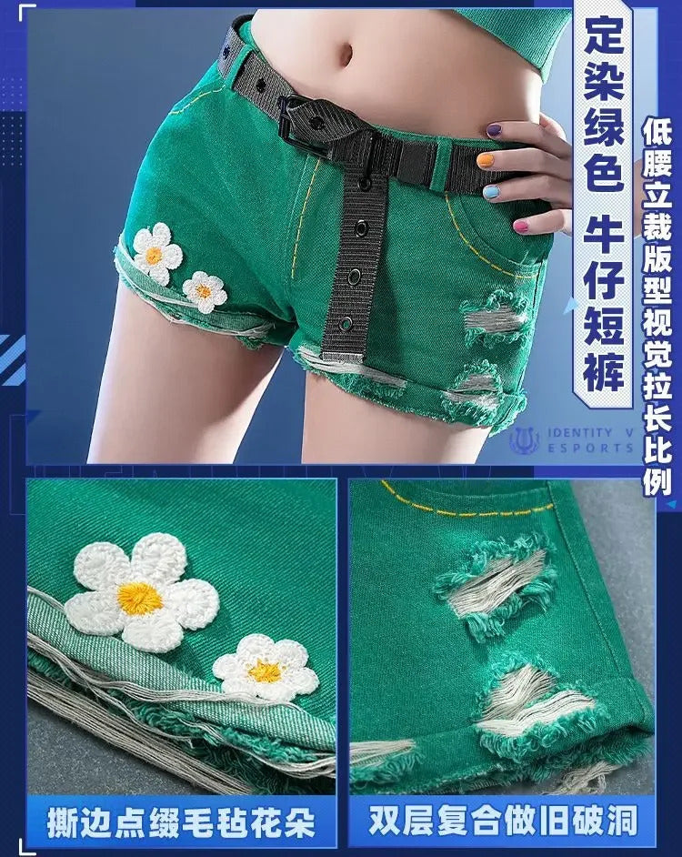 Identity Ⅴ Cheerleader Cosplay Costume Lily Ballier OPH.LILY Uniform Halloween Carnival Party Christmas Play Role Clothing