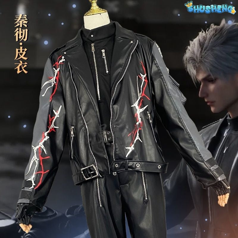 Game Love And Deepspace Leather Sylus Cosplay Costume Cos Qinche Sylus Party Uniform Women Men Hallowen Play Role Clothes