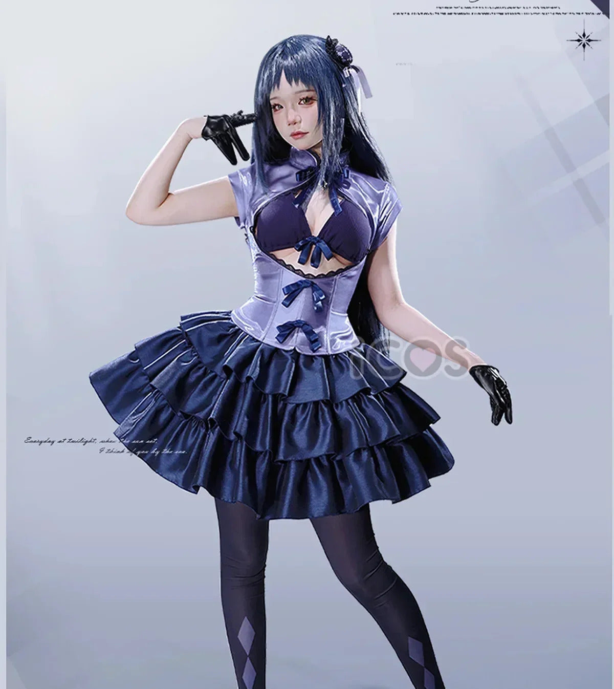 Kagari Hibana The Magical Girl and the Evil Lieutenant Used to Be Archenemies Cosplay Costume Halloween Woman Sweet Lolita Set