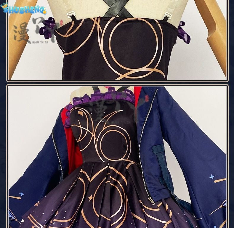 Game Honor of Kings Cos ShaoSiyuan Cosplay Costume Wig wide sleeves Sexy slim women Halloween