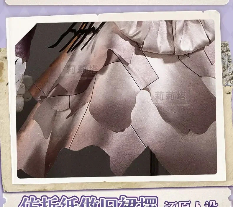 Shusheng-R Game Identity Ⅴ Tracy Reznik Mechanic Cosplay Costume Dress Crown Belt Accessories Prop Set Halloween Party Sweet Girl Uniform