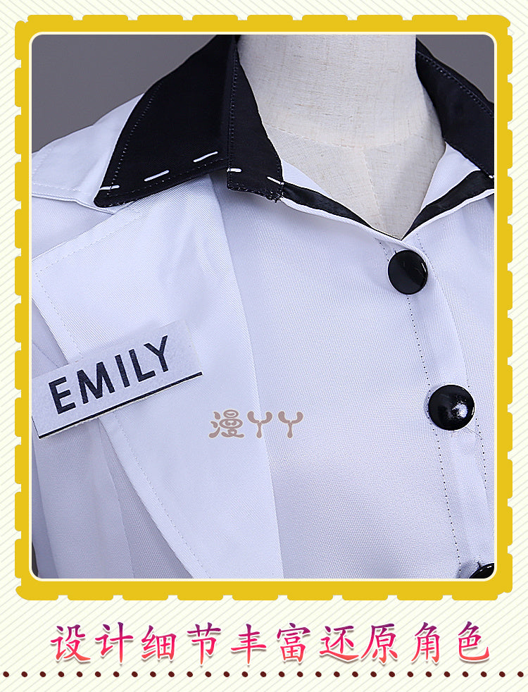 Identity V Emily Dyer Cosplay Costume For Halloween Christmas Festival Survivor Doctor Lydia Con Cloth Wig