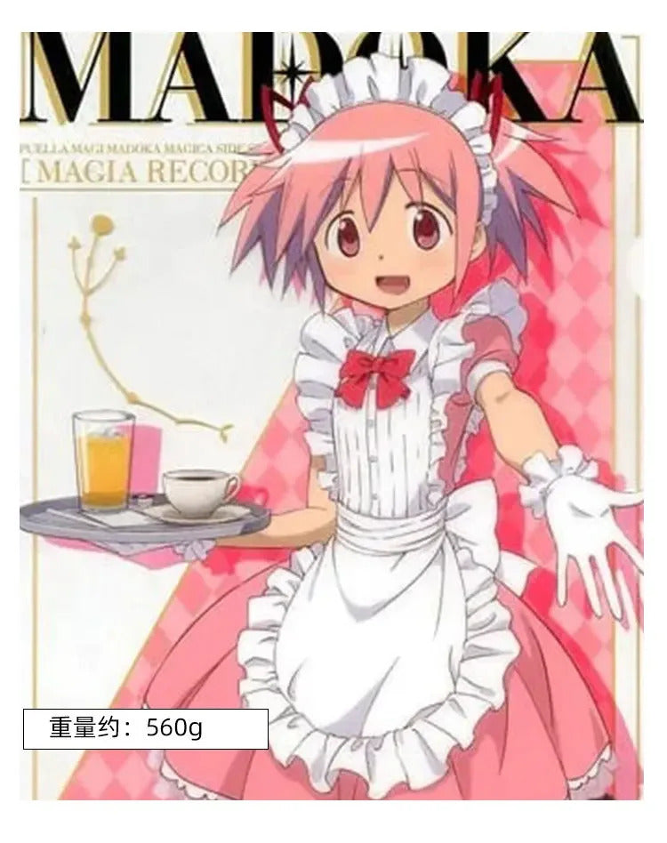 Anime Kaname Madoka Puella Magi Madoka Magica Cosplay Costume Halloween party pink maid dress Lolita girl sweet uniform set