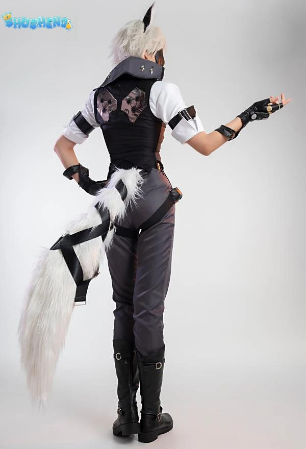 Zenless Zone Zero Von Lycaon Cosplay Costume Wig Game Uniform Tail Rings Victoria Housekeeping New Eridu Halloween for Women Men