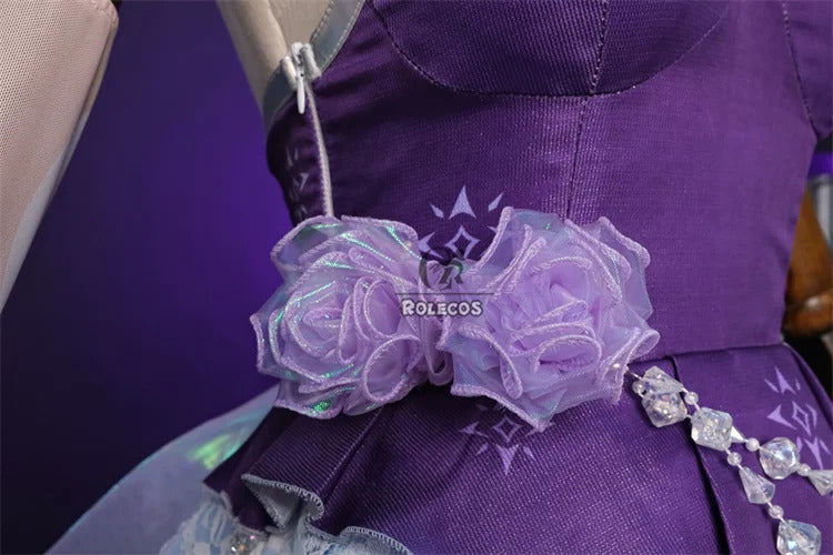 Shusheng-N Game LOL Prestige Crystal Rose Lux Cosplay Costume Game LOL Lux Cosplay Outfit Halloween Women Suit New Skin