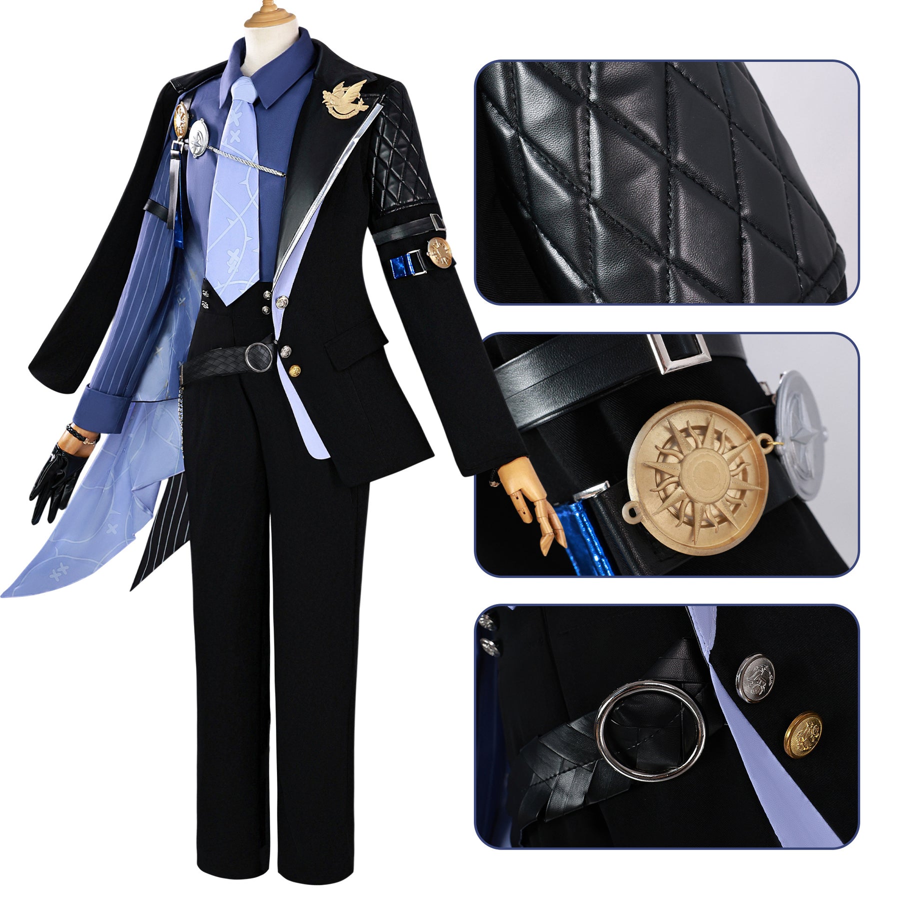 Zenless Zone Zero Hugo Vlad Cos Costume Game Men Cosplay Costumes Full Set