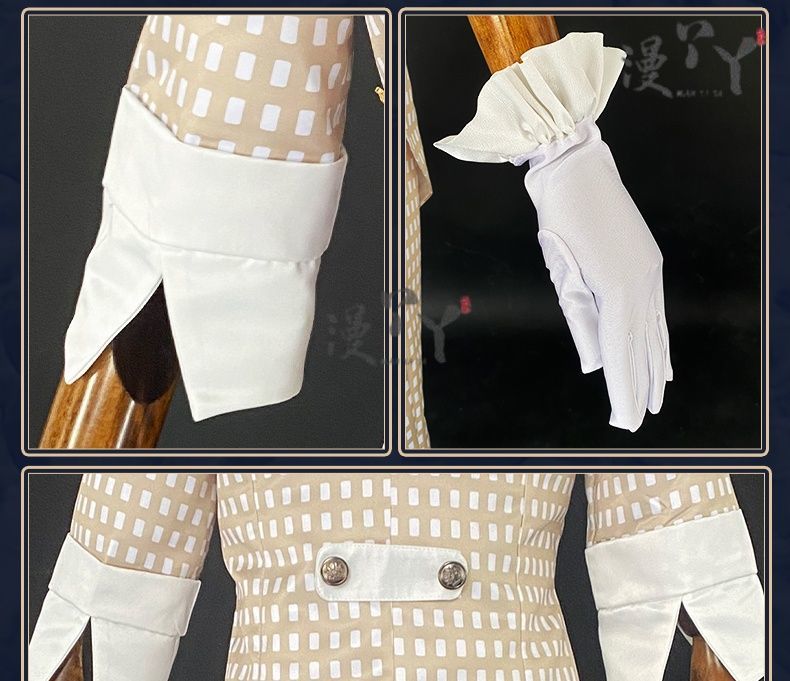 Jose Baden Cosplay Game Identity V Costume Pirate Radio First Costume Grid Uniform Suit Halloween Party Outfit for Man