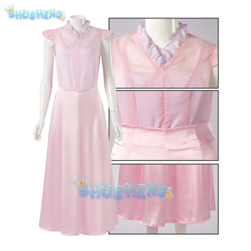 Glinda wicked cosplay costume disguise for adult women pink dress CTX female dresses fantasy outfit Halloween carnival suit