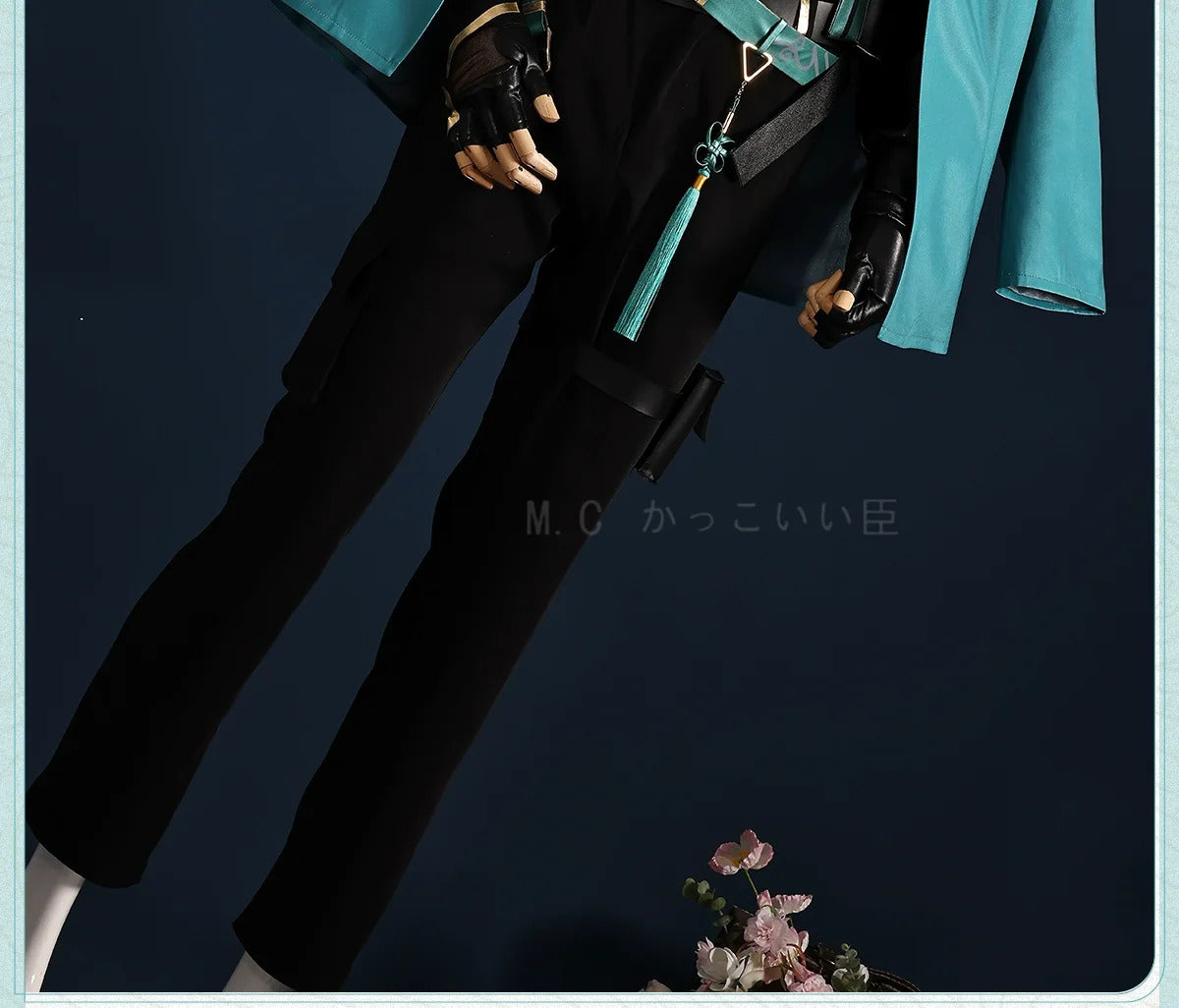 Jiyan Cosplay Costume Wuthering Waves Anime Men Handsome Uniform Halloween Carnival Party Suit Role Play Clothing Shusheng