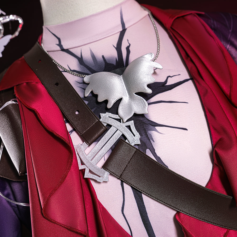 Anime Game Identity V Naib Subedar Mercenary Man In Red Cosplay Costumes Halloween Uniforms Work Clothes Party Pants