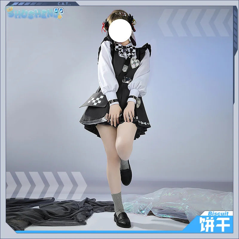 Shusheng-R NIKKE:The Goddess of Victory Cookie Cosplay Biscuit Costume Halloween Sweet Lolita Maid Dress Accessories Props Ladies Uniform