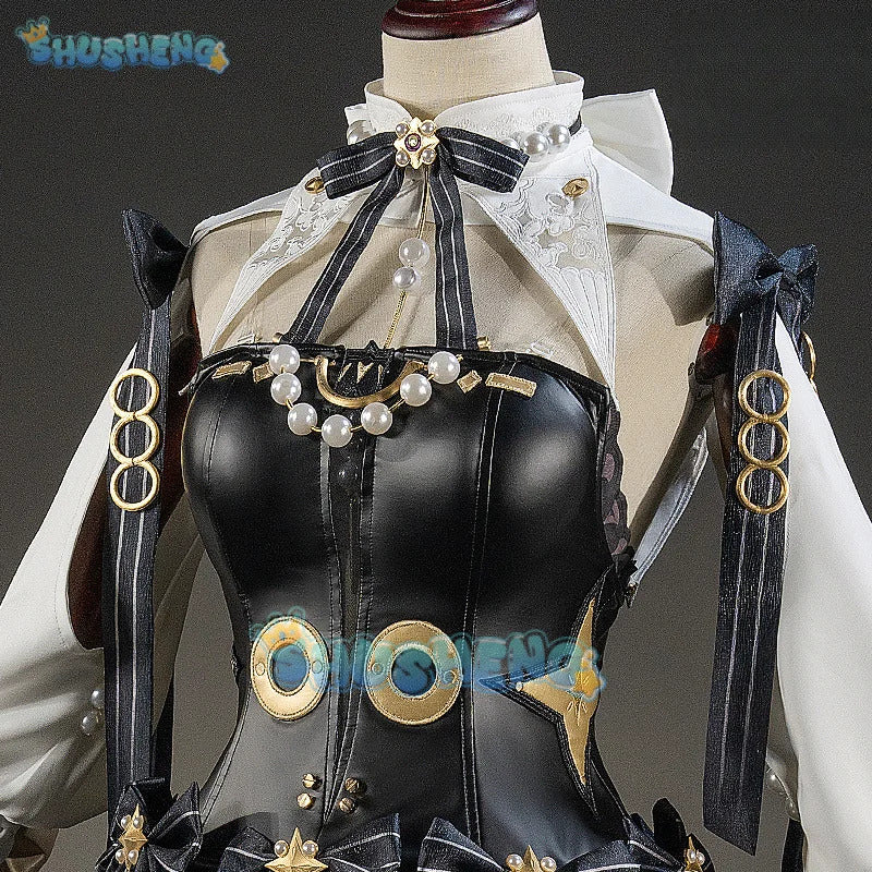 Zenless Zone Zero Astra Yao Cosplay Costume Black Dress Uniform Halloween Carnival Party Christmas Play Role Clothes Clothing