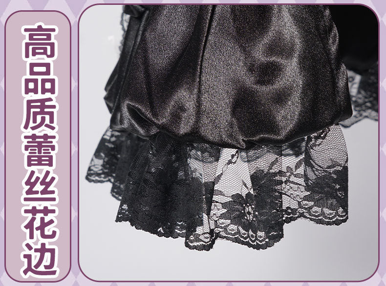 Akemi Homura Black Dress Anime Puella Magi Madoka Magica Cosplay Costume Lolita Dress Party Suit Halloween Uniform
