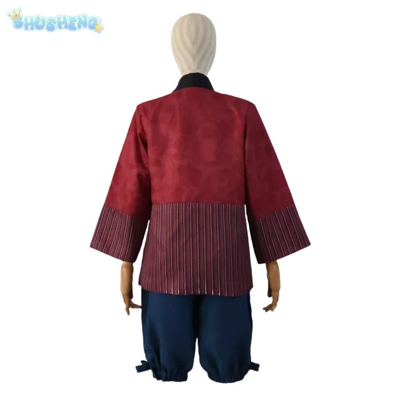 Anime DAN DA DAN Hashaka Baba Cosplay Highway Baba Costume Halloween Party New Coat Pants Set Men Women Casual Uniform S-XXL