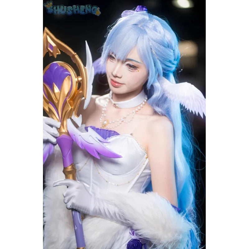 Robin Cosplay Game Honkai: Star Rail Costume Wig Shawl brooch wings accessories gorgeous sexy dress Halloween Christmas uniform