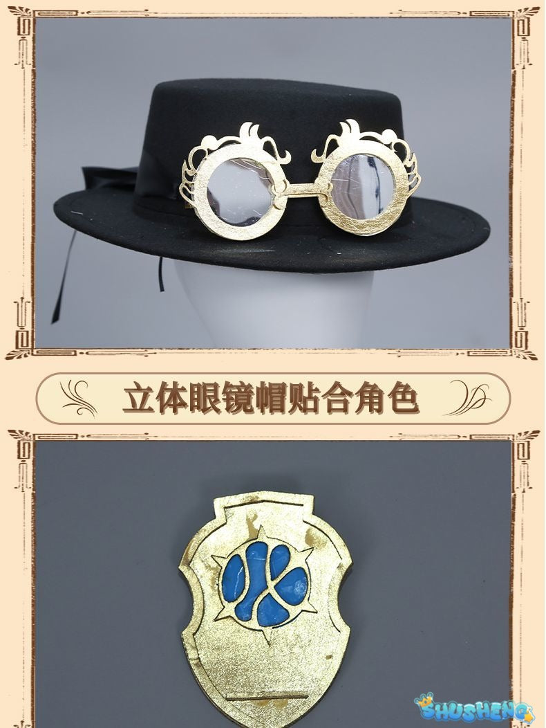 Anime Game Identity ⅤSurvivor Mechanic Tracy Reznik Cosplay Costume Puppeteer Skin Printing Uniform Man Woman Carnival Suit