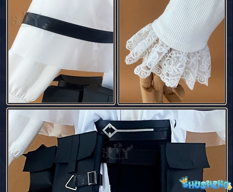 Arknights Priestess Cosplay Costume Game Uniforms Women Halloween Party Girls Clothes Outfit Anime Event Trench Skirt