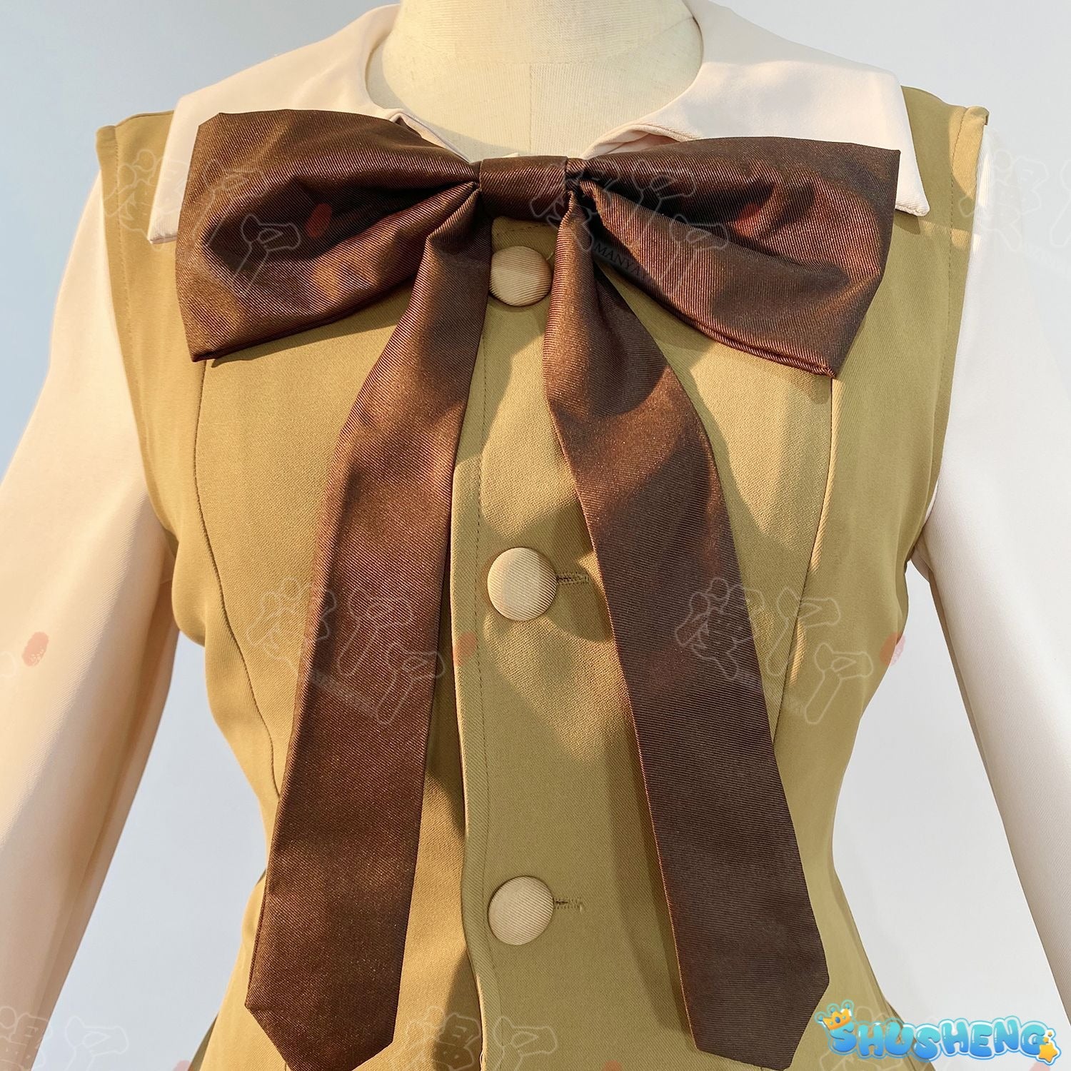 Anime Cardcaptor Sakura Card Captor Tomoyo Daidouji Cosplay Costume Brown Princess Long Dress Woman Cute Daily Leisure Suit