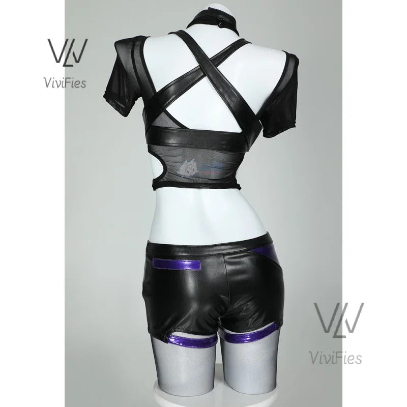 Game Tekken 8 Ling Reina Cosplay Fantasia Costume Disguise for Adult Women Tops Shorts Outfits Halloween Carnival Party Clothes