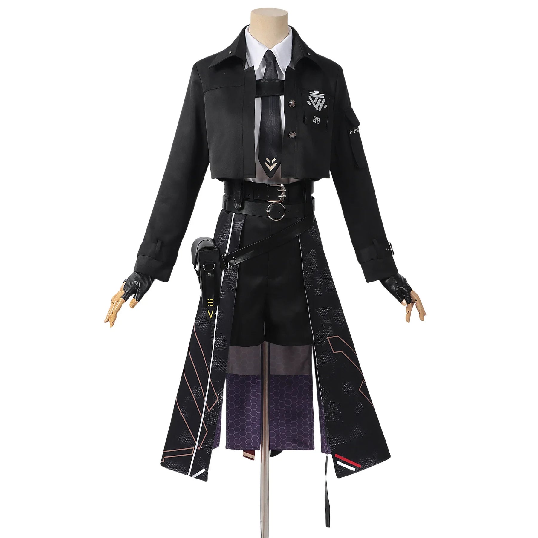 Shusheng-R Love and Deepspace Heroine Cosplay Costume Halloween combat suit including gloves outerwear shirt tie men women handsome set